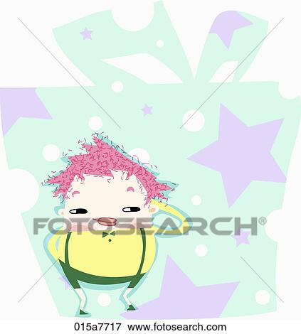 boy is standing with smile View Large Illustration Stock Illustration - boy is standing with smile. Fotosearch