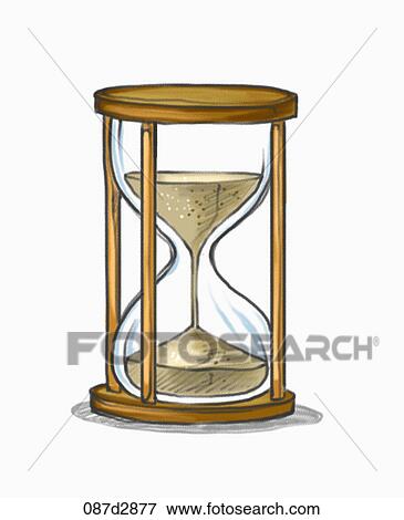 Drawing of a sandglass View Large Illustration Stock Illustration - Drawing of a sandglass. Fotosearch