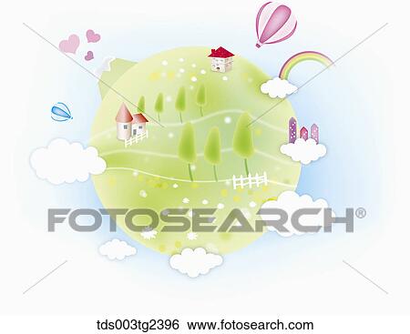 Stock Illustration - eco friendly earth. Fotosearch