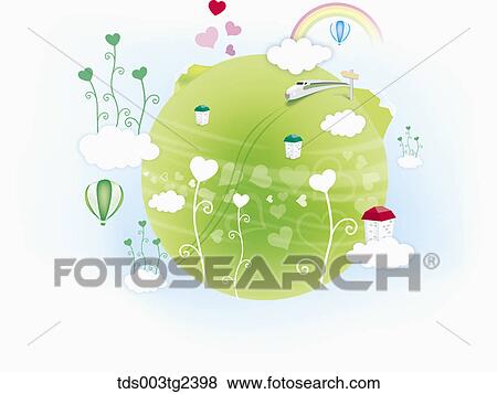Stock Illustration - eco friendly earth. Fotosearch