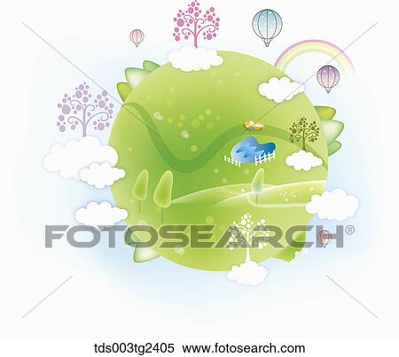 Stock Illustration - eco friendly earth. Fotosearch