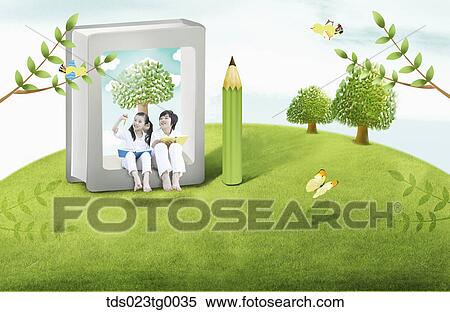 education of children View Large Illustration Stock Illustration - education of children. Fotosearch