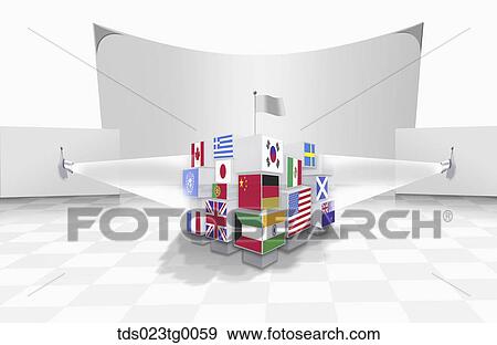 Stock Illustration - global economy and business. Fotosearch
