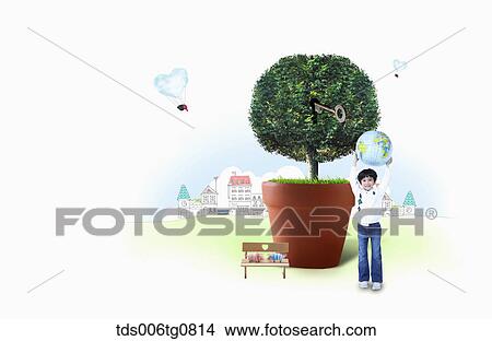 global education and dream of children View Large Illustration Stock Illustration - global education and dream of children. Fotosearch