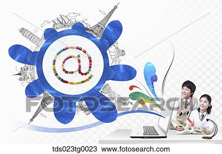 global education View Large Illustration Drawing - global education . Fotosearch