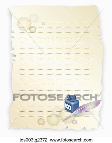 illustrated letter pad View Large Illustration Drawing - illustrated letter pad. Fotosearch
