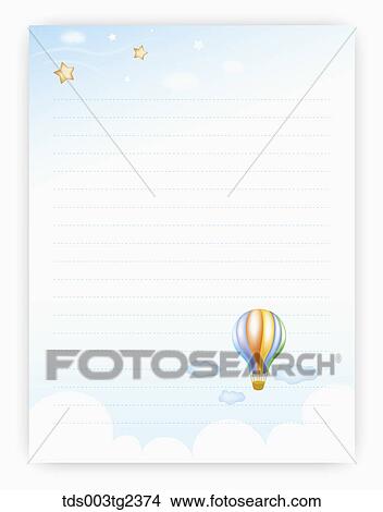 Stock Illustration - illustrated letter pad. Fotosearch