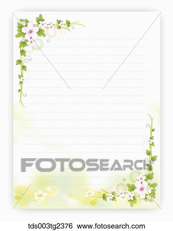 Stock Illustration - illustrated letter pad. Fotosearch