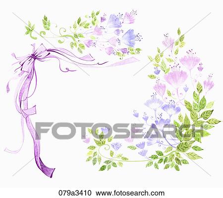 Illustration of various colors of flowers and ribbons for notes View Large Illustration Clipart - Illustration of various colors of flowers and ribbons for notes. Fotosearch