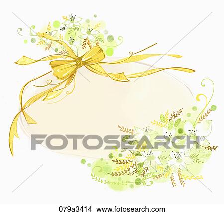 Illustration of various colors of flowers and ribbons for notes View Large Illustration Stock Illustration - Illustration of various colors of flowers and ribbons for notes. Fotosearch