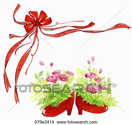 Illustration of various colors of flowers and ribbons for notes View Large Illustration Stock Illustration - Illustration of various colors of flowers and ribbons for notes. Fotosearch