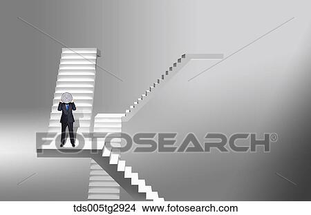 Stock Illustration - man is holding dart. Fotosearch