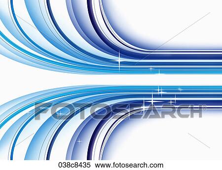 Stock Illustration - The image of blue curved line. Fotosearch