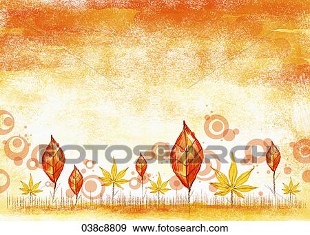Stock Illustration - The image of brown colored leaves. Fotosearch