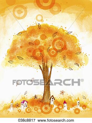 Stock Illustration - The image of brown colored tree. Fotosearch