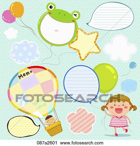 The image of bubbling memo View Large Illustration Clip Art - The image of bubbling memo. Fotosearch