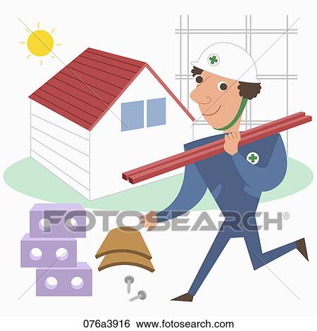 Stock Illustration - The image of construction worker. Fotosearch