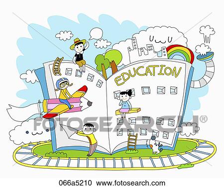 The image of education View Large Illustration Clipart - The image of education. Fotosearch