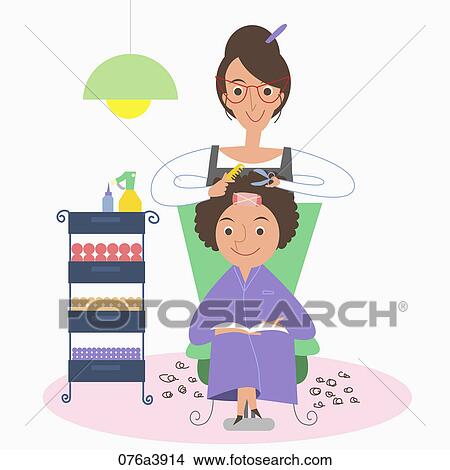 Stock Illustration - The image of hair designer. Fotosearch