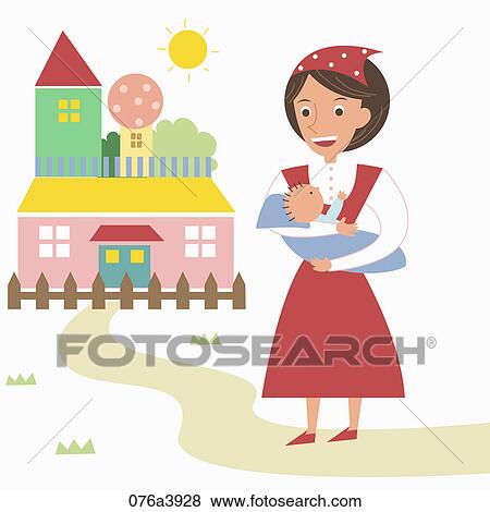 Stock Illustration - The image of nanny. Fotosearch