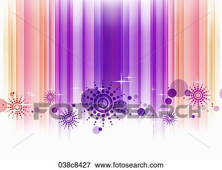 Stock Illustration - The image of pink and purple line and pattern . Fotosearch