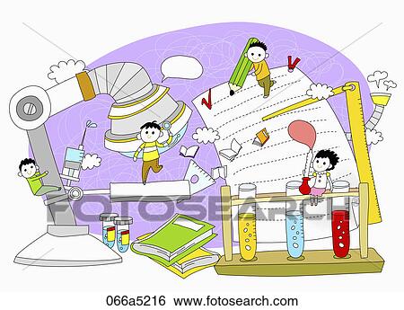 Stock Illustration - The image of science education. Fotosearch
