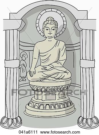 The image of Seokguram View Large Illustration Clip Art - The image of Seokguram. Fotosearch