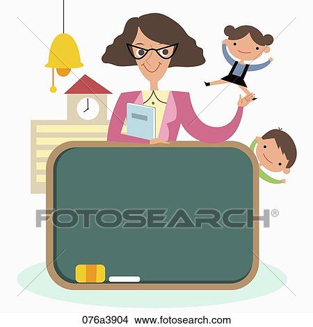 Stock Illustration - The image of teacher. Fotosearch
