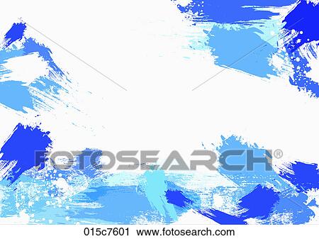 various blue toned touches make abstractive background View Large Illustration Clip Art - various blue toned touches make abstractive background. Fotosearch