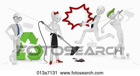 Various images for business man View Large Illustration Clip Art - Various images for business man. Fotosearch