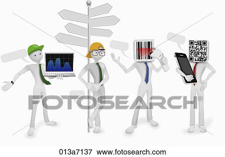 Various images for business man View Large Illustration Stock Illustration - Various images for business man. Fotosearch