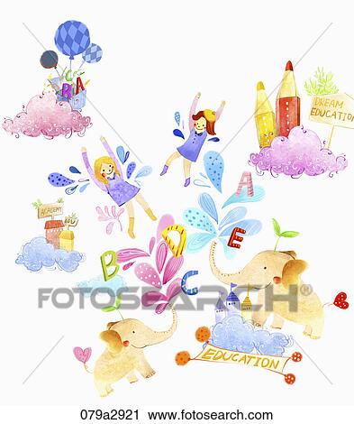 Clip Art - Various images for English education. Fotosearch