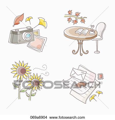 Stock Illustration - Various images for the fall. Fotosearch