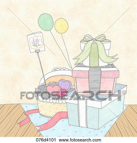 Various images of presents View Large Illustration Clip Art - Various images of presents. Fotosearch