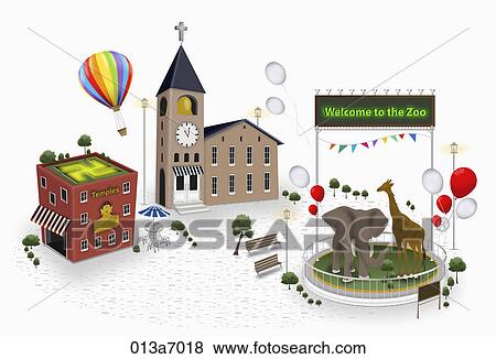 various types of building structures View Large Illustration Stock Illustration - various types of building structures. Fotosearch