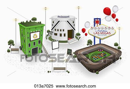 Stock Illustration - various types of building structures. Fotosearch