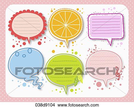 Stock Illustration - Various types of icons for memo. Fotosearch