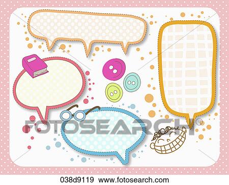 Stock Illustration - Various types of icons for memo. Fotosearch