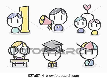 Various types of icons View Large Illustration Stock Illustration - Various types of icons . Fotosearch