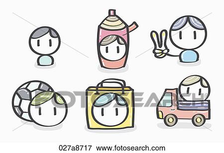 Stock Illustration - Various types of icons. Fotosearch