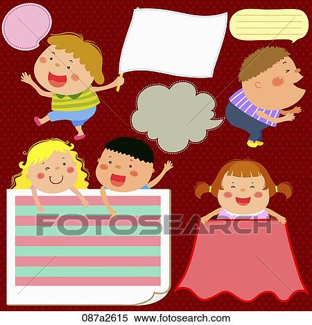 Various types of memo with children View Large Illustration Stock Illustration - Various types of memo with children. Fotosearch