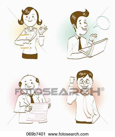 Clip Art - Various types of people's occupation. Fotosearch
