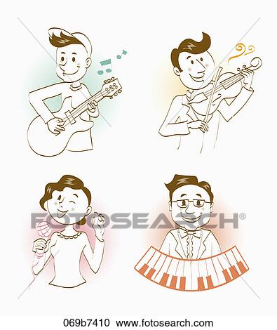 Clipart - Various types of people's occupation. Fotosearch