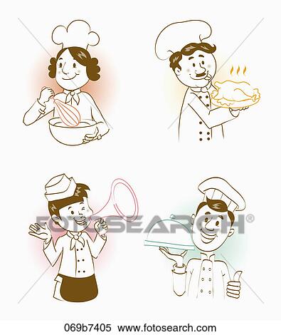 Various types of people's occupation View Large Illustration Stock Illustration - Various types of people's occupation. Fotosearch