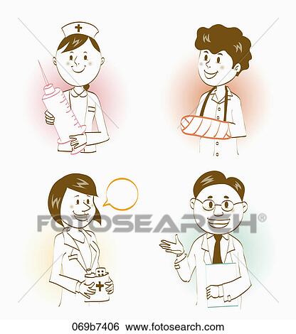 Various types of people's occupation View Large Illustration Stock Illustration - Various types of people's occupation. Fotosearch