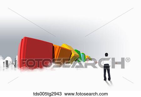 A man looking at colorful blocks View Large Photo Image Stock Image - A man looking at colorful blocks. Fotosearch