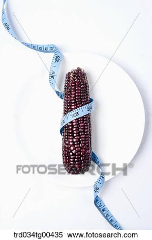 A Plate Of Purple Corn And Tape Measure View Large Photo Image Stock Photography - A Plate Of Purple Corn And Tape Measure. Fotosearch
