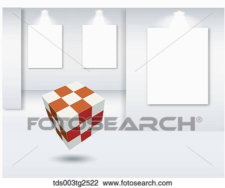 Abstractive Image Of Checked Cube And Rectangles On Walls View Large Photo Image Stock Image - Abstractive Image Of Checked Cube And Rectangles On Walls. Fotosearch