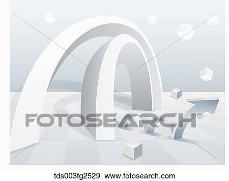 Abstractive Image Of Domes, Cubes And Arrow View Large Photo Image Stock Photo - Abstractive Image Of Domes, Cubes And Arrow. Fotosearch