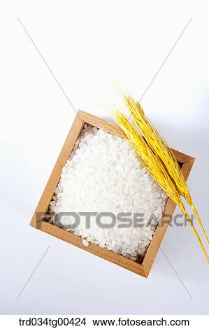 Autumn Wth Basket Of Newly Harvested Rice View Large Photo Image Picture - Autumn Wth Basket Of Newly Harvested Rice. Fotosearch